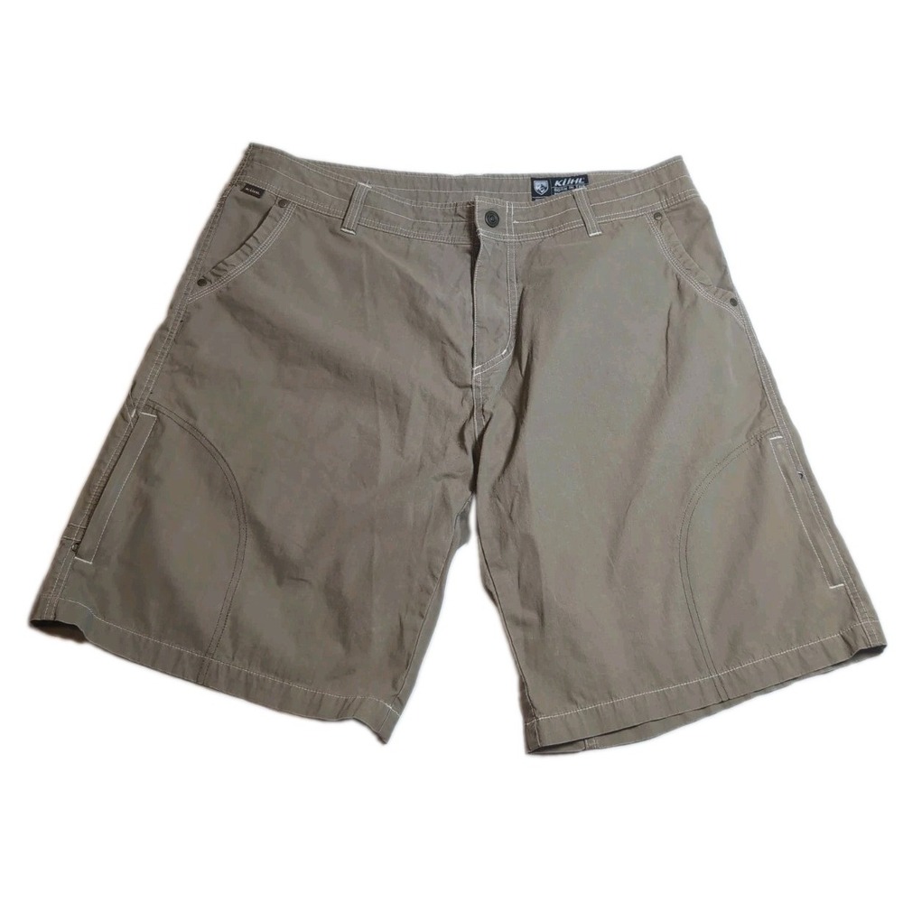 KUHL Shorts Mens 40x11" Outdoor Hiking Vintage Dye Brown